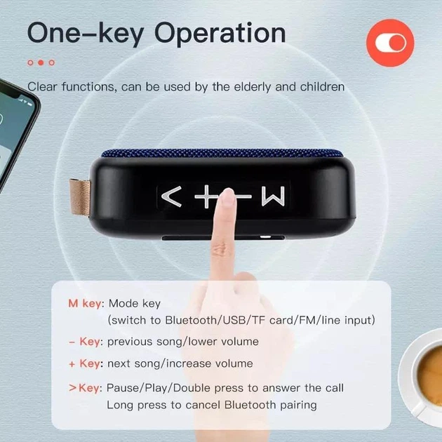 Беспроводная Bluetooth-колонка Kuulaa МG2 с поддержкой FM-радио - Фото 13 Беспроводная Bluetooth-колонка Kuulaa МG2 с поддержкой FM-радио - изображение 13