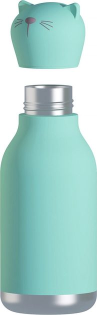 Термопляшка із соломинкою Asobu Bestie кіт 460 мл (842591054624) - зображення 2