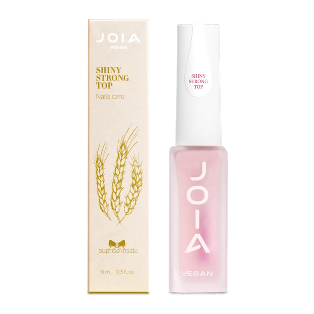 Топ для лаку JOIA vegan Shiny Strong Top 8 мл - зображення 2