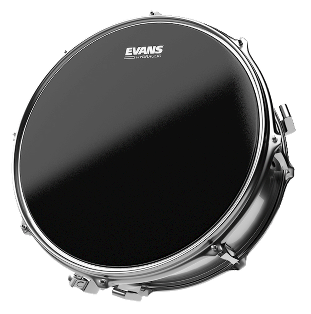 Пластик для малого барабана Evans B14HBG 14" Hydraulic Black Coated - зображення 2
