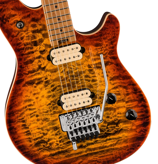 Электрогитара EVH Wolfgang Special QM, Baked Maple Fingerboard Tiger Eye Glow - изображение 4