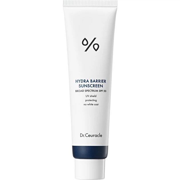 Увлажняющий солнцезащитный крем на основе физических фильтров Dr.Ceuracle Hydra Barrier Sunscreen, 50 мл - Фото 1 Увлажняющий солнцезащитный крем на основе физических фильтров Dr.Ceuracle Hydra Barrier Sunscreen, 50 мл - изображение 1