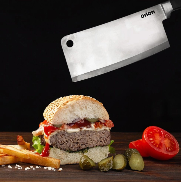 Tasak kuchenny Orion Master ze stali nierdzewnej 32 cm (8592381173890) - obraz 7