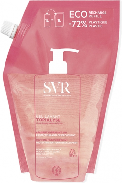 Wkład wymienny Żel pod prysznic SVR Topialyse Gel Lavant Refill oczyszczający 1000 ml (3662361002009) - obraz 1