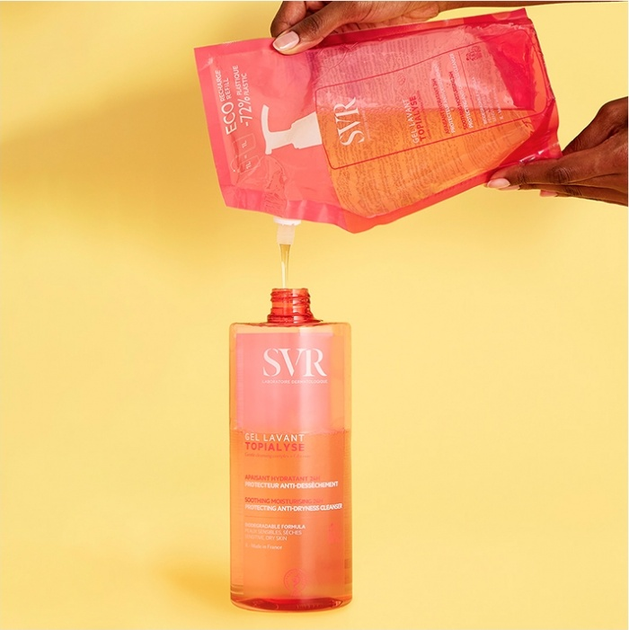 Wkład wymienny Żel pod prysznic SVR Topialyse Gel Lavant Refill oczyszczający 1000 ml (3662361002009) - obraz 2