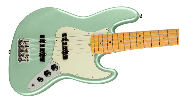 Бас-гитара Fender American PRO II JAZZ BASS V MN Mystic Seafoam Green - изображение 3