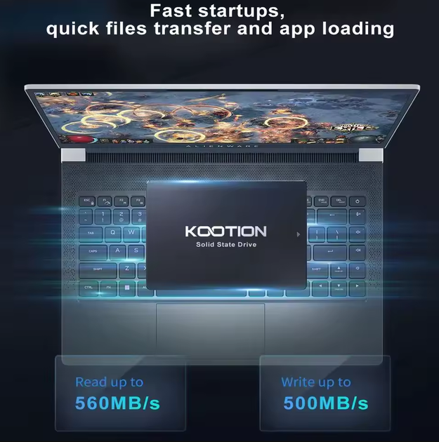 SSD накопичувач 2.5'' KOOTION SATA 3.0 256Gb - Фото 2 SSD накопичувач 2.5'' KOOTION SATA 3.0 256Gb - изображение 2