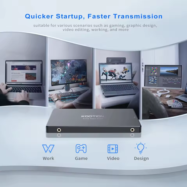 SSD накопичувач 2.5'' KOOTION SATA 3.0 256Gb - Фото 3 SSD накопичувач 2.5'' KOOTION SATA 3.0 256Gb - изображение 3
