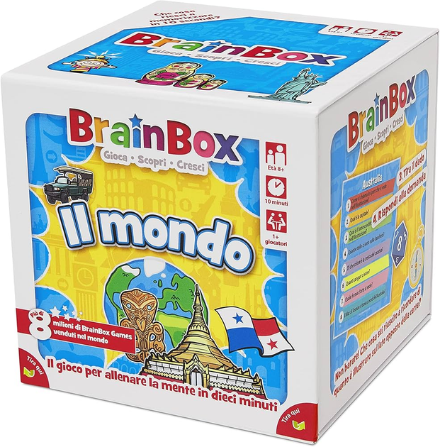 Настільна гра Asmodee BrainBox The World (версія італійська) (50258221390161) - зображення 1