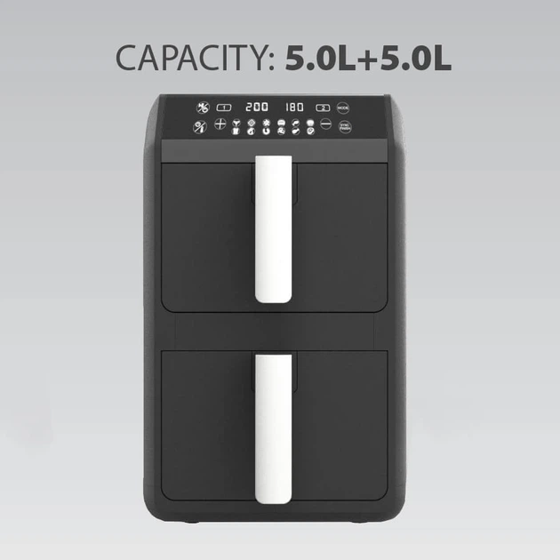 Аэрофритюрница Maestro MR-761 5+5 л 2400 Вт двухъярусная мультипечь без масла - изображение 4