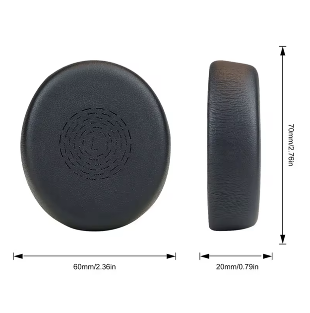 Амбушюры для наушников Jabra Evolve2 50, 55 MS/UC Stereo USB-A/USB-C black черные - изображение 2