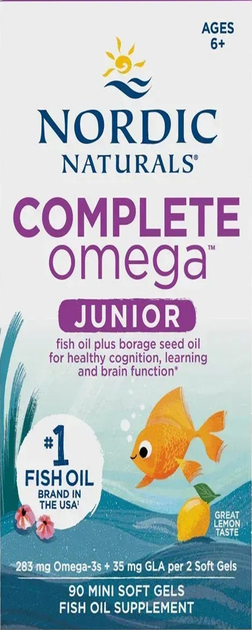 Дієтична добавка Nordic Naturals Complete Omega Junior 90 капсул (768990891113) - зображення 1