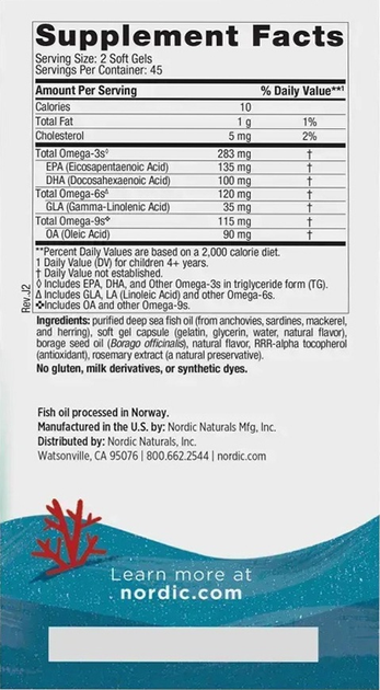 Дієтична добавка Nordic Naturals Complete Omega Junior 90 капсул (768990891113) - зображення 2