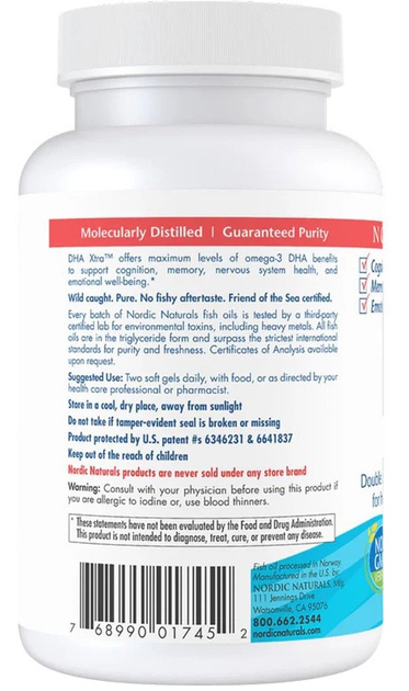 Дієтична добавка Nordic Naturals DHA Fish Oil полунична 60 капсул (768990891038) - зображення 4