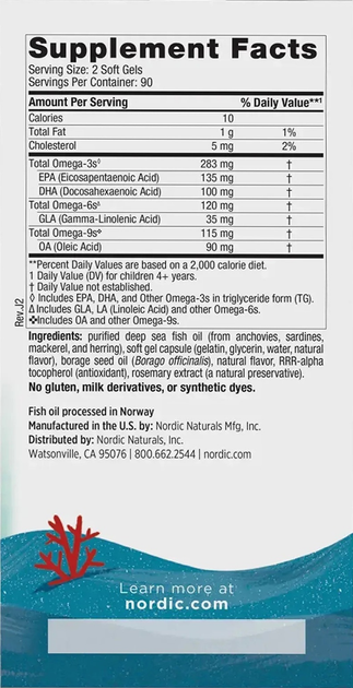 Дієтична добавка Nordic Naturals Complete Omega Junior Лимонна 180 капсул (768990891106) - зображення 3