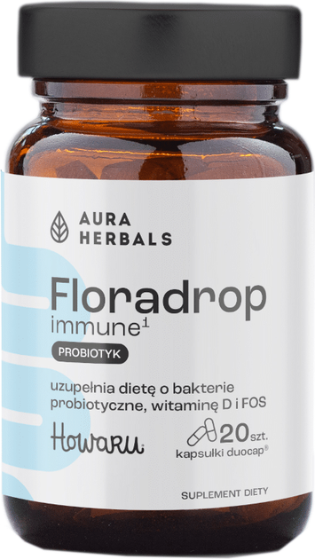Probiotyk Aura Herbals Floradrop immune1 20 kapsułek (5902479614892) - obraz 1