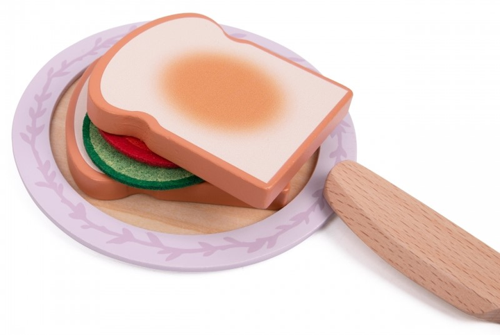 Zabawka drewniana Classic World Toster  śniadaniowy 13 elementów (6927049056406) - obraz 3