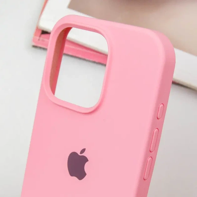 Чохол силіконовий Full Silicone Case for iPhone 13 Pro Max Pink (з закритим низом) - изображение 4