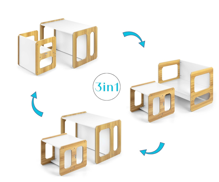 Zestaw mebli Milly Mally Stella 3 w 1 Naturalny (6094) (5901761127294) - obraz 12