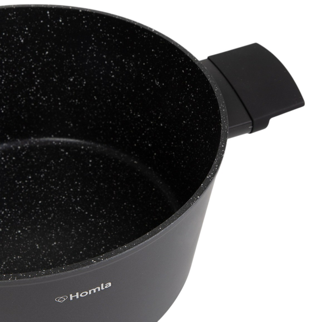 Набір каструль Homla Tristan Чорні 3 шт (5904183892337) (955555912032644) - Уцінка - зображення 5