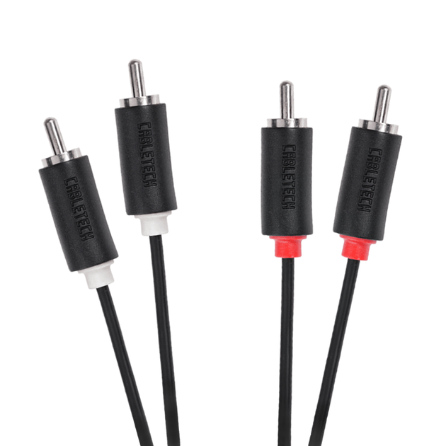 Audio - Video Инсертный Кабель Cabletech Standart 2RCA - 2RCA 1.8м Black - Фото 1 Audio - Video Инсертный Кабель Cabletech Standart 2RCA - 2RCA 1.8м Black - изображение 1
