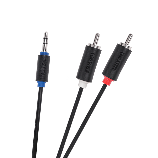 Audio Кабель Cabletech Standart jack 3.5 - 2RCA 3м Black - Фото 1 Audio Кабель Cabletech Standart jack 3.5 - 2RCA 3м Black - изображение 1