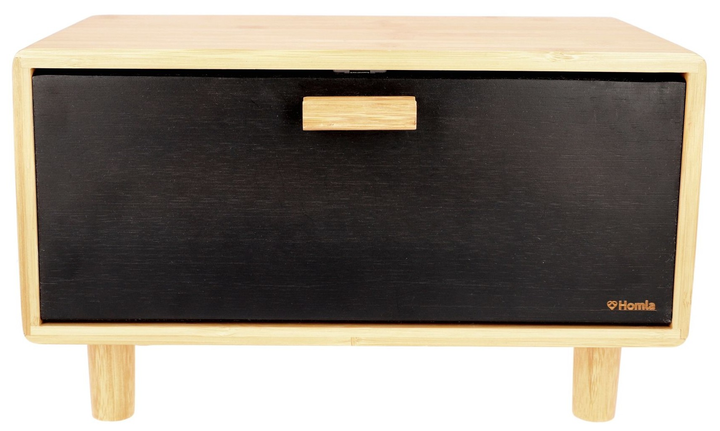 Chlebak Homla Basic bambusowy Czarny (5902869991596) - obraz 1