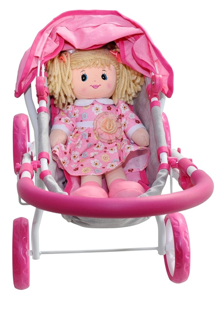 Коляска для ляльок Milly Mally Dori Prestige рожева 2718 (5901761124903) - зображення 5