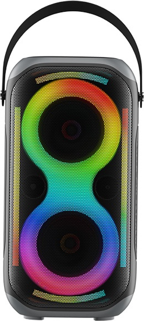 Портативна колонка Tracer Poweraudio King 2 BT TWS 50W RGB Black (TRAGLO47610) - зображення 1