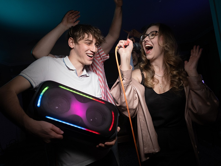 Портативна колонка Tracer Poweraudio King 2 BT TWS 50W RGB Black (TRAGLO47610) - зображення 9