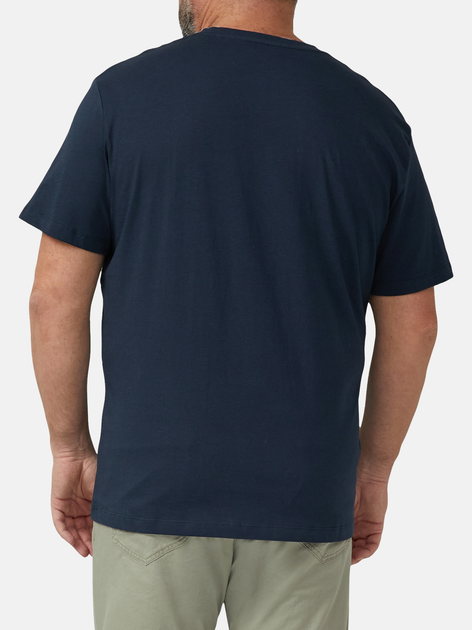 Koszulka męska bawełniana s.Oliver 10.3.16.12.130.2174720-5978 5XL Granatowa - obraz 2