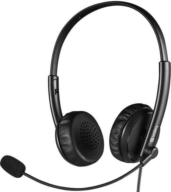 Навушники Sandberg USB\3.5 mini-Jack Office Headset Black (5705730126215) - зображення 1