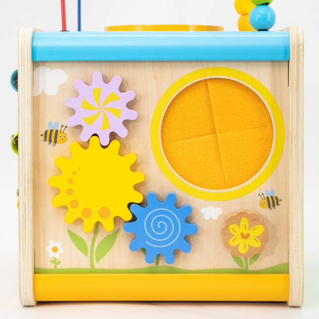 Kostka edukacyjna Viga 5 w 1 (6971608448003) - obraz 4