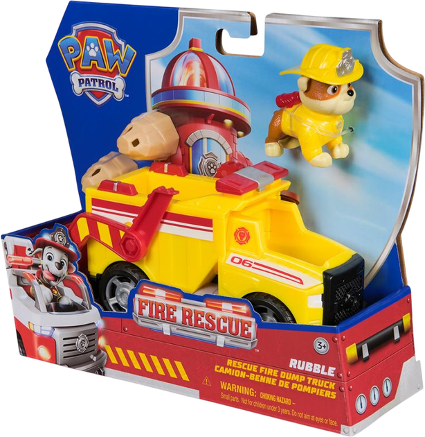 Zestaw do zabawy Paw Patrol Wywrotka strażacka Rubble (SM97236/6072662) - obraz 8