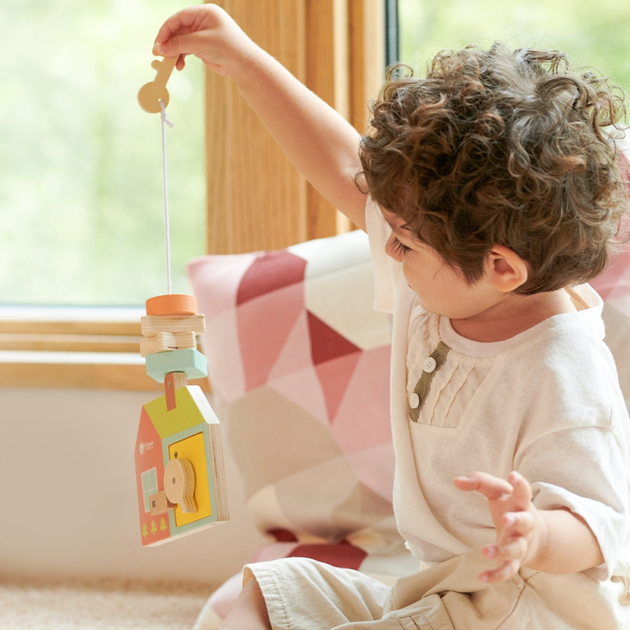 Przeplatanka drewniana Classic World klocki do nawlekania Klucze i drzwi 11 el CW20143 (6927049021435) - obraz 11