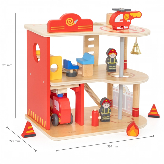 Drewniany garaż Viga Remiza Straży Pożarnej 14 elementów (6971608448010) - obraz 5