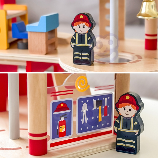 Drewniany garaż Viga Remiza Straży Pożarnej 14 elementów (6971608448010) - obraz 7