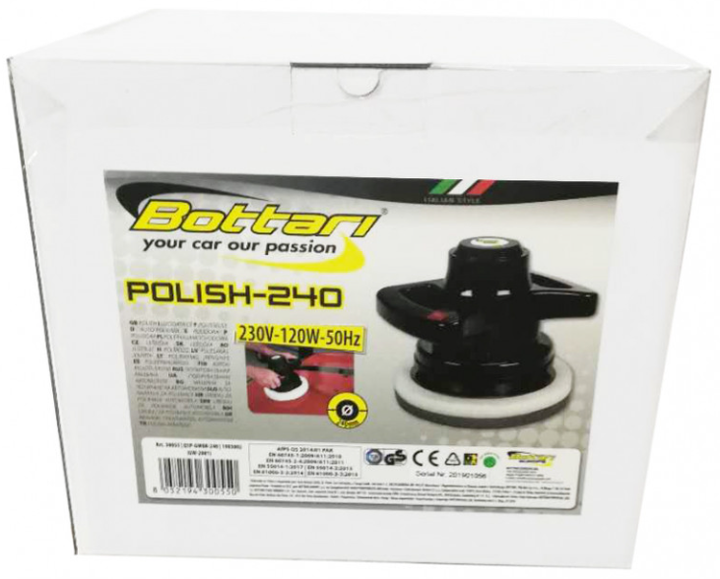 Polerka samochodowa Bottari 30055 230V-50HZ-120W (8052194300550) - obraz 2