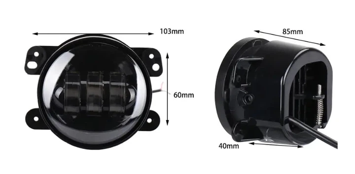Комплект протитуманних LED фар AllLight FB-410 D=90/100мм (Renault, Citroen, Ford, Mitsubishi, Opel, Peugeot, Subaru) - зображення 2