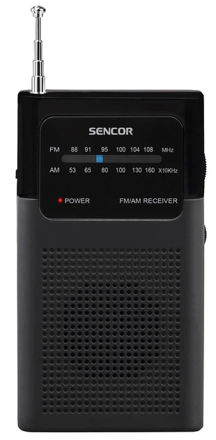 Портативний радіоприймач FM/AM Sencor SRD 1100 Black - Фото 1 Портативний радіоприймач FM/AM Sencor SRD 1100 Black - зображення 1