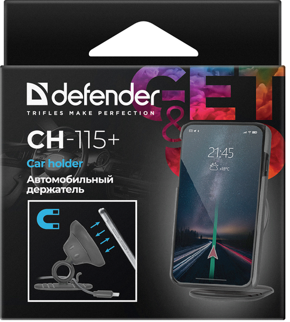 Автотримач Defender CH для телефону магнітний - изображение 6