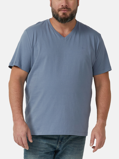 Футболка бавовняна довга чоловіча s.Oliver 10.3.16.12.130.2174720-5363 5XL Світло-синя (4099978349217) - зображення 1