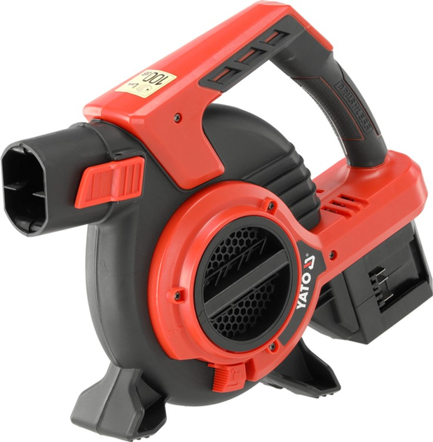 Повітродувка і втягувач YATO присадибний акумуляторний Li-Ion 36 В (2х 18В), продуктивність - 900 м³/хв (без акумулятора) (YT-85173) - зображення 3