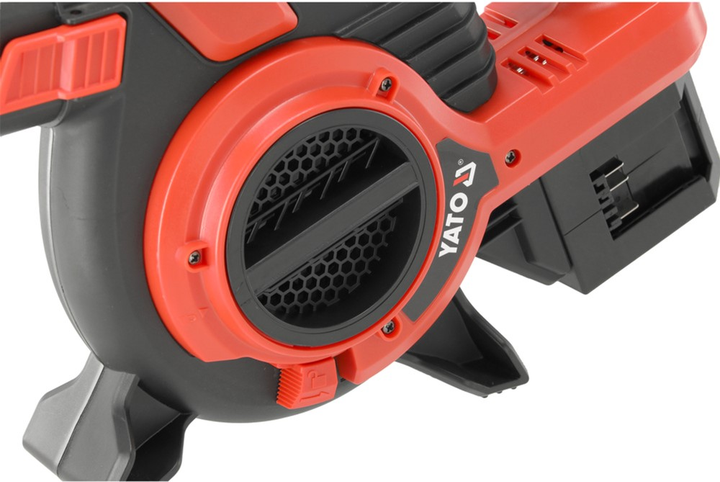 Повітродувка і втягувач YATO присадибний акумуляторний Li-Ion 36 В (2х 18В), продуктивність - 900 м³/хв (без акумулятора) (YT-85173) - зображення 4