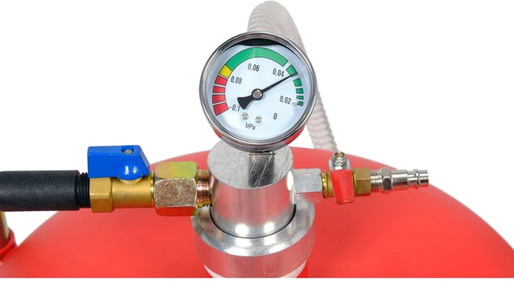 Urządzenie do spuszczania oleju YATO pneumatyczne na kołach V= 65 l, 6 sond (YT-07191) - obraz 4