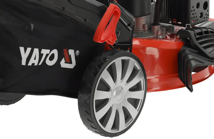 Газонокосарка бензинова YATO з приводом: 3.5 кВт ширина різання Ø= 53 см травозбірник 62 л (YT-85532) - зображення 8