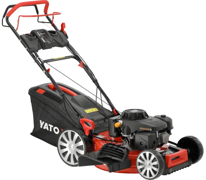 Kosiarka spalinowa YATO z napędem 4.5 kW szerokość cięcia Ø= 53 cm kosz 62 l (YT-85533) - obraz 1