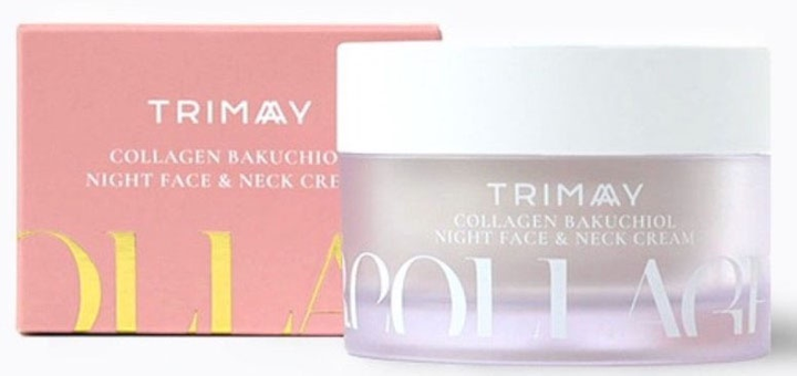 Krem do twarzy i szyi Trimay z kolagenem i bakuchiolem na noc 50 ml (8809822540471) - obraz 2