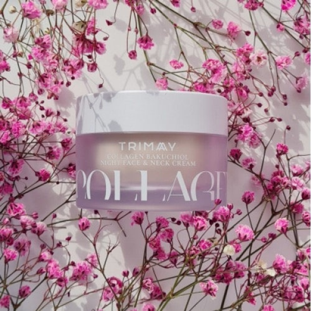 Krem do twarzy i szyi Trimay z kolagenem i bakuchiolem na noc 50 ml (8809822540471) - obraz 3