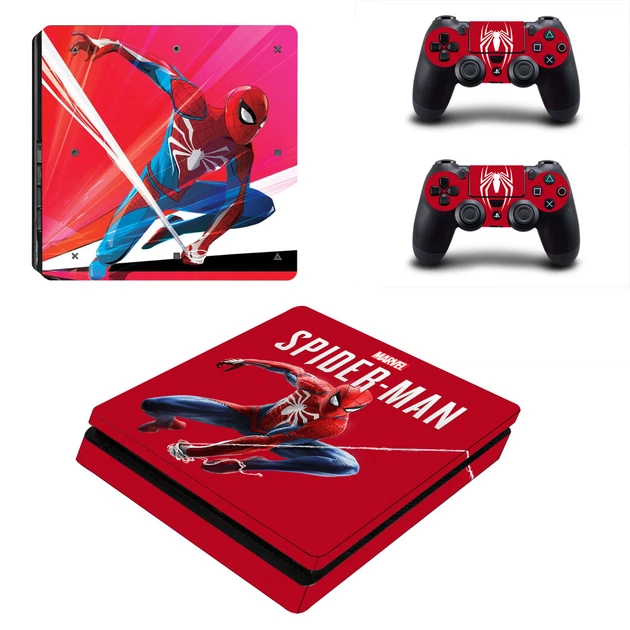 Вінілові наклейки на PS4 SLIM і Dualshock Spider Man Sony